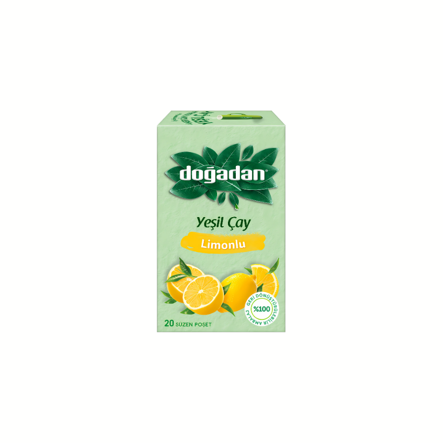 Doğadan Yeşil Çay Limonlu 20'Li